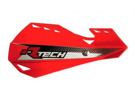 Set Handguard Racetech (RTech) Dual EVO Cu Prindere pe Ghidon - Rosu