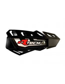 Set Handguard Racetech (RTech) FLX Cross/Enduro Cu 2 Tipuri de Prindere pe Ghidon/Mansoane - Negru