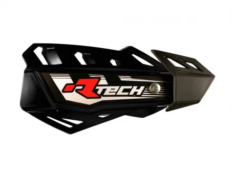Set Handguard Racetech (RTech) FLX Cross/Enduro Cu 2 Tipuri de Prindere pe Ghidon/Mansoane - Negru