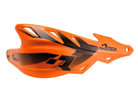 Set Handguard Racetech (RTech) Cu Prindere pe Ghidon (22.2MM și 28.6MM) - Portocaliu