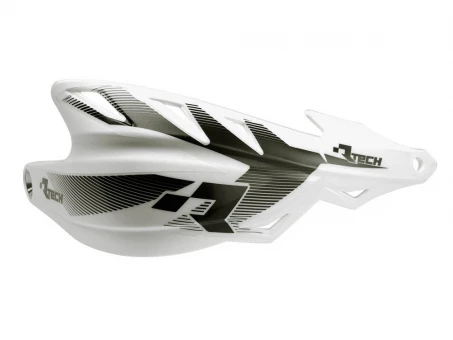 Set Handguard Racetech (RTech) Cu Prindere pe Ghidon (22.2MM și 28.6MM) - Alb