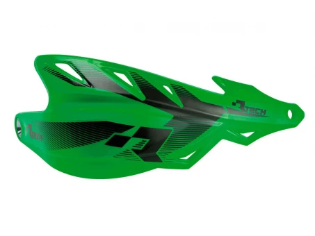 Set Handguard Racetech (RTech) Cu Prindere pe Ghidon (22.2MM și 28.6MM) - Verde