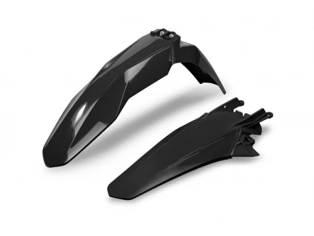 Set aripa fata spate UFO GAS GAS MC 125/MC-F/EX-F 250/EX 300/ EX-F 350/MC-F/EX-F 450 21-22, culoare Negru (GG07124001, GG07125001) | GGFK702001