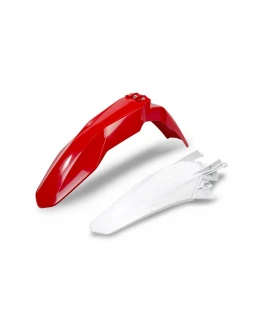 Set aripa fata spate UFO GAS GAS EC/EC-F 250, EC 300, EC-F 350 '21-22, culoare OEM (Rosu PRZÓD, Alb TYŁ) (GG07124062, GG07126041)