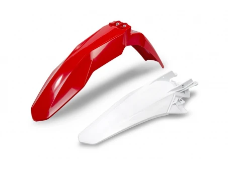 Set aripa fata spate UFO GAS GAS EC/EC-F 250, EC 300, EC-F 350 21-22, culoare OEM (Rosu PRZÓD, Alb TYŁ) (GG07124062, GG07126041) | GGFK703999