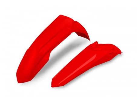 Set aripa fata spate UFO HONDA CRF 450R/RX 21, culoare Rosu (OEM RED CRF 21,) (HO05603070, HO05604070) | HOFK125999