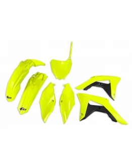 Kit complet plastice UFO HONDA CRF 250R '18-21, CRF 450R '17-20, culoare Galben FLUO