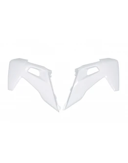 Protectie radiator UFO HUSQVARNA TC 125/250, FC 250/350/450 '19-21, TE 150/250/300, TX 250/300, FE 250/350/450/501 '20-21, culoare Alb