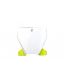 Placa numar start UFO cu extensie HUSQVARNA TC 125/250, FC 250/350/450 '19-21, culoare Alb