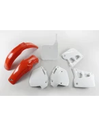 Kit complet plastice UFO HONDA CR 125 91-92, CR 250 90-91, culoare OEM (Rosu/Alb) (HO097E999) | HOKIT097999