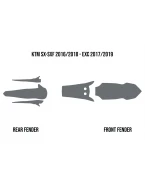 TWIN AIR OKLEINA PRZECIWBŁOTNA KTM SX/EXC/SX-F 16-19 (MUD DEFLECTOR FOAM) | 177767400