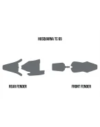 TWIN AIR OKLEINA PRZECIWBŁOTNA HUSQVARNA TC 65 17-22 (MUD DEFLECTOR FOAM) | 177767503