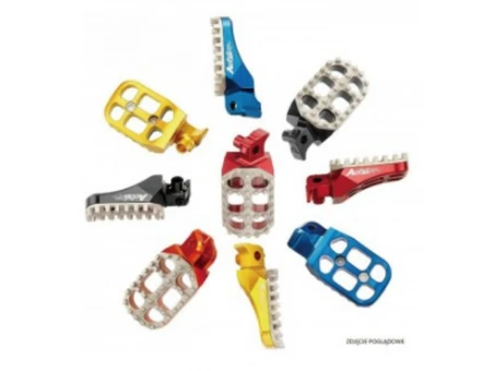 Scarite ACCEL KTM SX 85 18-20, SX/SXF 125/250/350/450 16-20, HUSQVARNA TC 85 18-20, TC 125 16-20, FC 250-450 16-18, FX 350/450 17-18 latime ajustabila, culoare albastru set 2 bucati | AFP502BL