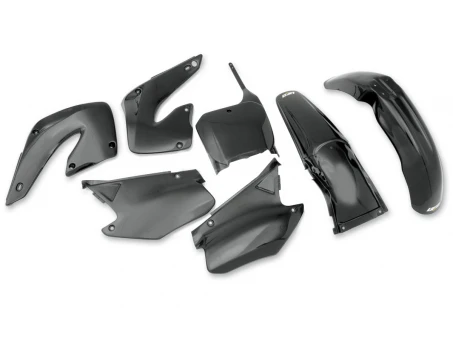 Kit complet plastice UFO HONDA CR 125/250 00-01 culoare Negru (HO100E001) | HOKIT100001
