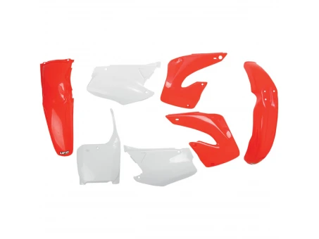 Kit complet plastice UFO HONDA CR 125/250 00-01 culoare OEM (Rosu/Alb) (HO100E999) | HOKIT100999