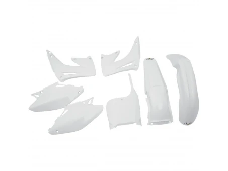 Kit complet plastice UFO HONDA CR 125/250 02-03 culoare Alb (HO101E041) | HOKIT101041
