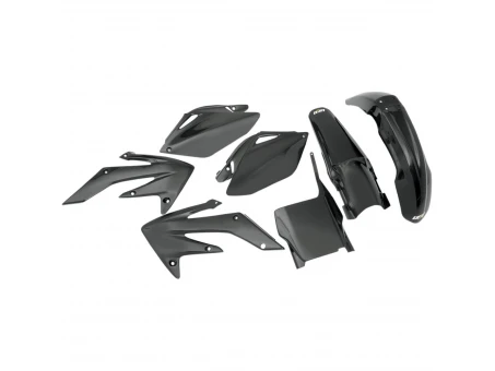 Kit complet plastice UFO HONDA CRF 250R 06-07 culoare Negru (HO105E001) | HOKIT105001