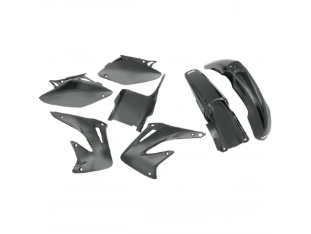 Kit complet plastice UFO HONDA CRF 450 R 04 culoare Negru (HO107E001) | HOKIT107001