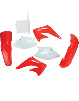 Kit complet plastice UFO HONDA CRF 450 R '04 culoare OEM (Rosu/Alb) (HO107E999)