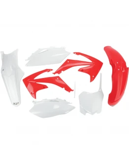 Kit complet plastice UFO HONDA CRF 450 R '09-'10, CRF 250 '10 culoare OEM (Rosu/Alb) (HO113E999)