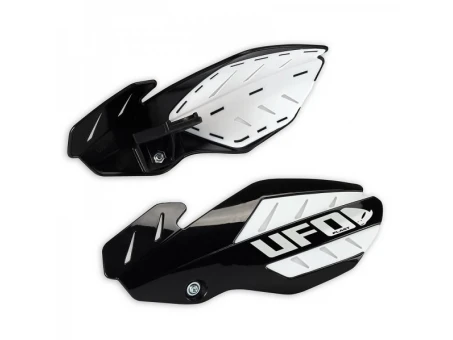 Handguard UFO FLAME HUSQVARNA TC/TE 125 14-20, FC 16-20 culoare Negru/Alb (kit montaj inclus) | HU03371001