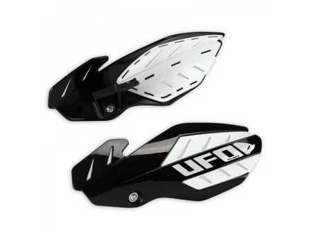 Handguard UFO FLAME HUSQVARNA TC 250 14-16, TE 250/300 14-16, FC 14-15, FE 14-16 culoare Negru/Alb (kit montaj inclus) | HU03372001