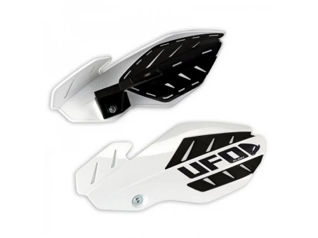 Handguard UFO FLAME HUSQVARNA TC 250 14-16, TE 250/300 14-16, FC 14-15, FE 14-16 culoare Alb/Negru (kit montaj inclus) | HU03372041