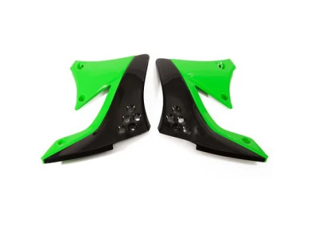 Protectie radiator UFO KAWASAKI KXF 450 09-11 culoare OEM (Negru/Verde) | KA04713999