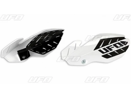Handguard UFO FLAME KTM SX 125 16, SX 250 14-16, EXC 250/300 14-16, SXF/EXCF 14-16, culoare Alb/Negru (kit montaj inclus) | KT04079041