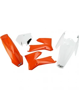 Kit complet plastice UFO KTM 85 '11-'12 culoare OEM (Portocaliu/Alb) (KT508E999)