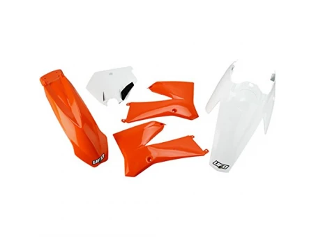 Kit complet plastice UFO KTM 85 '11-'12 culoare OEM (Portocaliu/Alb) (KT508E999)