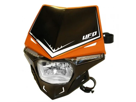 Far cu semnalizari led integrate UFO Stealth culoare Negru-Portocaliu | PF01715F001