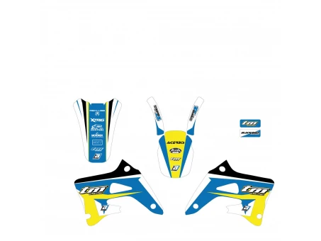Kit grafic BLACKBIRD TM 2T/4T '04-'07 DREAM 4 culoare Albastru Galben Alb