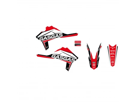 Kit grafic BLACKBIRD GAS GAS EC 125/250/300 '12-'15, ECF 250/300/450 '14-'17 DREAM 4 culoare Rosu Negru Alb