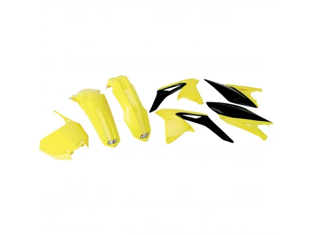 Kit complet plastice UFO SUZUKI RMZ 250 10-18 culoare OEM 10 (Galben/Negru) (SU411E999) | SUKIT411999