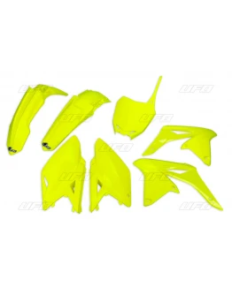 Kit complet plastice UFO SUZUKI RMZ 250 '10-'18, culoare Galben Fluo (SU416DFLU)