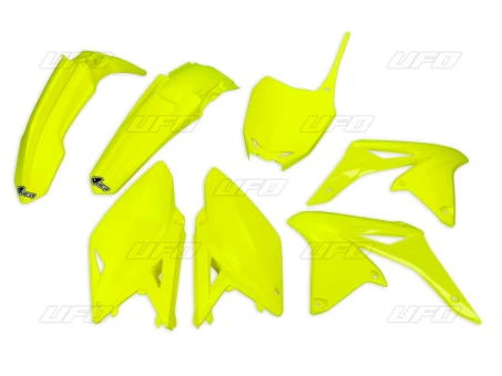 Kit complet plastice UFO SUZUKI RMZ 250 10-18, culoare Galben Fluo (SU416DFLU) | SUKIT416DFLU