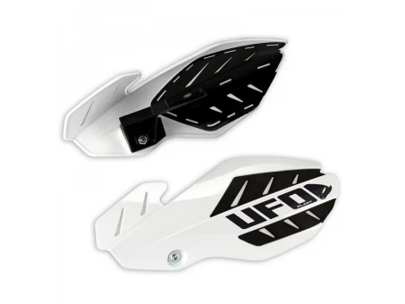 Handguard UFO FLAME YAMAHA YZ 125/250 14-17 culoare Alb/Negru (kit montaj inclus) | YA04852041