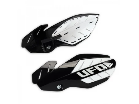 Handguard UFO FLAME YAMAHA YZF 250/450 14-17 culoare Negru/Alb (kit montaj inclus) | YA04853001