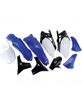 Kit complet plastice UFO YAMAHA YZF 450 '10 culoare OEM (Alb/Albastru/Negru) (YA309E999)