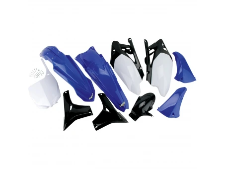 Kit complet plastice UFO YAMAHA YZF 450 10 culoare OEM (Alb/Albastru/Negru) (YA309E999) | YAKIT309999