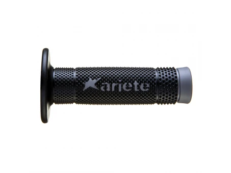 Mansoane moto ARIETE Grippers Vulcan (115mm) - Gri/negru