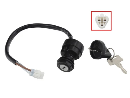 Contact pornire BRONCO (ignition switch) KAWASAKI BRUTE FORCE 650 05-13,/750 05-21, PRAIRIE 650 02-03/700 04-06, KFX 700 04-11 (27005-1230;27005-1267;27005-0019) | AT-01277