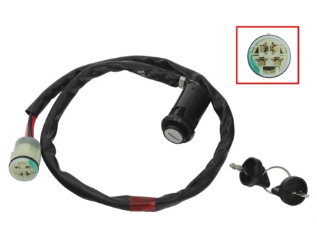 Contact pornire BRONCO (ignition switch) HONDA TRX 350 00-06, TRX 400 04-07, TRX 420 07-22, TRX 450 02-04, TRX 500 07-19, TRX 520 20-22, TRX 650 03-05, TRX 680 06-18 (35100-HN0-670;35100-HN0-A02;35100-HN5-670;35100-HN8-003) | AT-01283