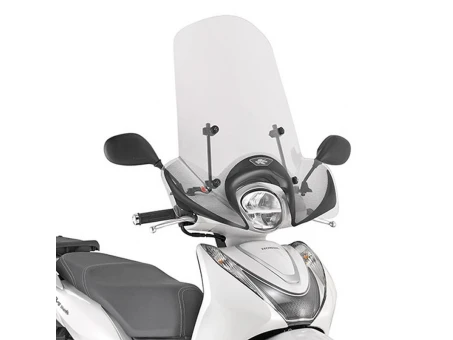Parbriz moto KAPPA - HONDA SH MODE 125 21, 51 X 66 CM Transparent - necesar Kit montaj A1193AK | 1193AK