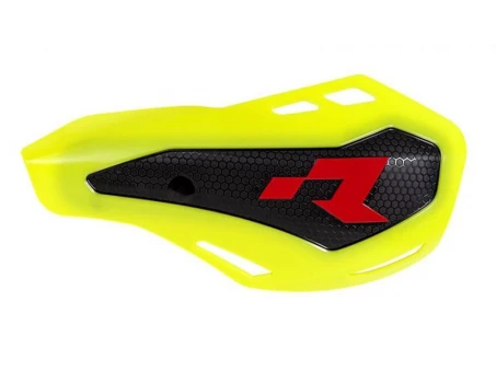 Set Handguard Racetech (RTech) HP1 Cu 2 Tipuri de Prindere - Galben fluo