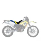 Husă șa BLACKBIRD HUSQVARNA TE/TC '00 DREAM 4 culoare Negru Albastru Galben