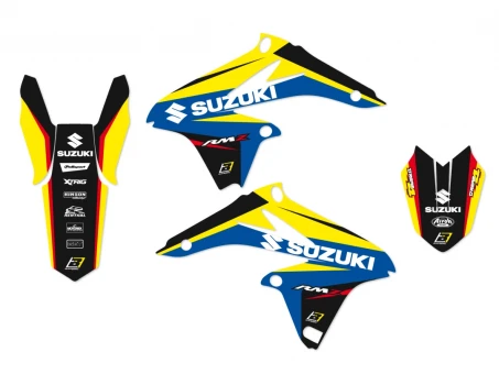 Kit grafic BLACKBIRD SUZUKI RMZ 250 '10-'18 DREAM 4 culoare Albastru Galben Negru