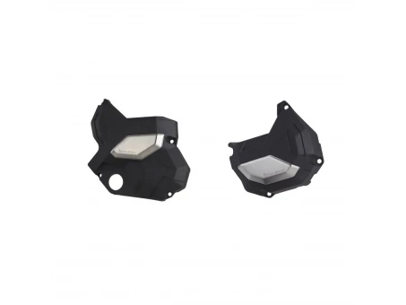 Kit protectie capac ambreiaj/alternator POLISPORT - KAWASAKI Z 650 '17-23' - Negru