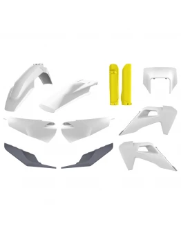 Kit plastice POLISPORT - (FULL KIT) Husqvarna TE/FE TPI '20-'23  - Alb Galben Gri